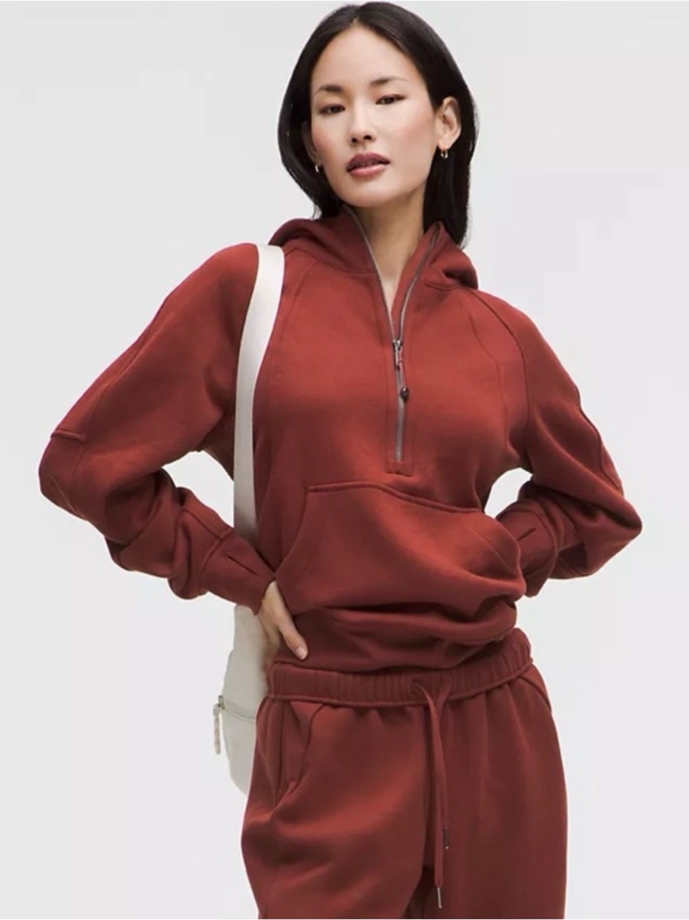 NWT Lululemon scuba half zip XL/XXL rock wood